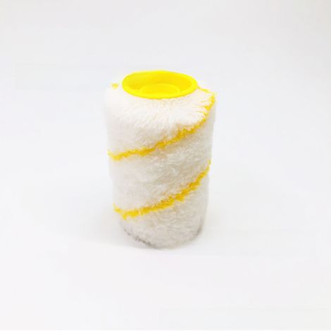 Rouleau de séparation des couleurs, pinceau multifonctionnel, sans angle mort, pinceau fin, outil de séparation des couleurs pour peinture latex et murs (Jaune rouleau unique) (1/5)
