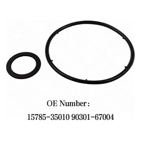 Convient aux joints d'étanchéité de refroidisseur d'huile Toyota Lexus 5785-35010 90301-67004 (1/3)