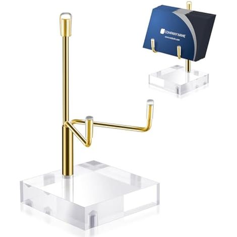 Présentoir avec bras métalliques ajustables, petit chevalet en acrylique, socle cristal, support pour exposer géodes, coquillages, fossiles, coraux, cristaux, roches. (1/5)