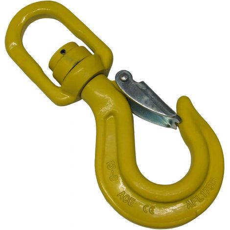 Swivel Sling Hook with Ball Bearing Grade 80 20MM 12.5T (Lifting Chain Component Safety Catch G80)