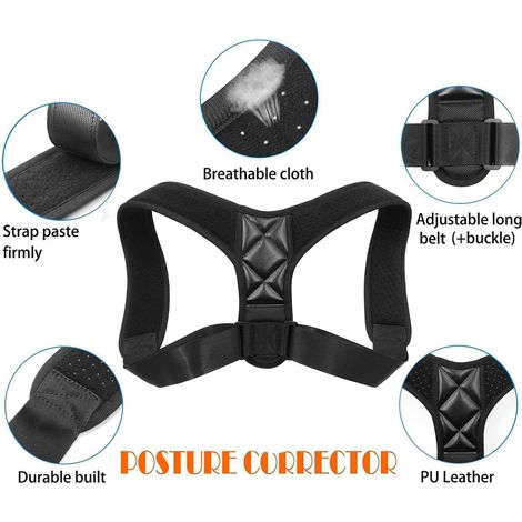 Ceinture de soutien lombaire JeiibrZui - Soutien lombaire en fibres de cuivre et de carbone - Taille unique 110 cm - Ceinture de compression JeiibrZui ajustable - Marron - Idéale pour le bureau et le (1/5)