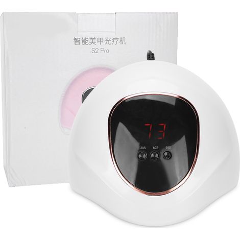 Lampe UV 72W pour Séchage Vernis Semi-Permanent, Appareil à Ongles Professionnel Blanc (1/5)