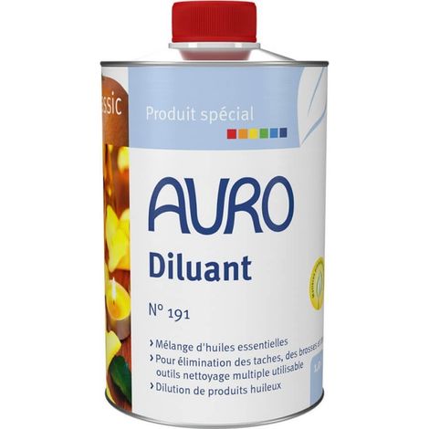 Diluant végétal aux huiles essentielles d'orange n°191 AURO, (1/2)