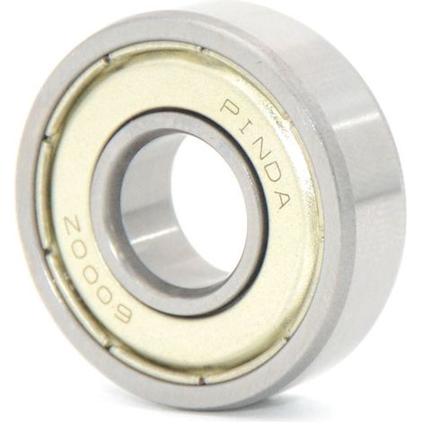 UBC Bearing 627 2Z Radial Ball Bearing Bore 7mm OD 22mm Speed (Max) Model: Large Bore 6000ZZ, 1 Pc, Silver (1/2)