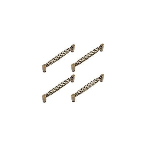 4X Poignées de Porte Cuisine Creux Vintage avec Vis Boutons pour Meubles Armoires Commodes - Bronze/128mm