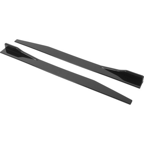 Lot de 2 ailettes de bas de caisse universelles pour voiture, 120 cm / 47,2 pouces, noir brillant (1/5)