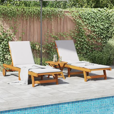 Gartenmöbel vidaxl 3325205 Massiv Akazienholz klappbar
