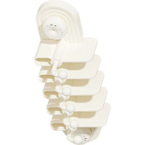 Porta dentifricio a compressione in ABS resistente - Bianco latte
