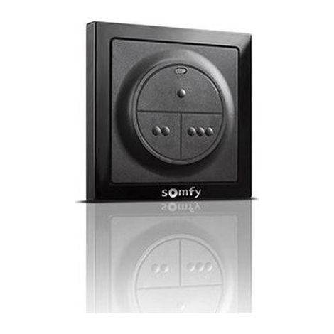 Somfy – Commande murale 1870782 – Télécommande 3 canaux – Fréquence 433,42 MHz – IP55 – Compatible motorisations RTS (1/2)