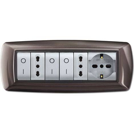 PLACCA LIFE LIVING PLAST ALLUMINIO NOTTE 7P- ELETTROCANALI- 1,0 pz