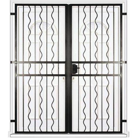 Grille porte Azur -2 vantaux pour encadrure H=220 cm x L=120 cm (côte tableau) (1/2)