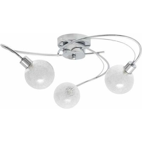 vita lampada da soffitto 3xg9 h.23xp.53cm cromo con perle di vetro trasparente de