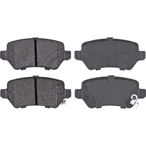 KIT PASTIGLIE FRENO POSTERIORI compatibile con OPEL COMBO CASSONE/LIMOUSINE SPAZIOSA / PASTIGLIE FRENANTI AUTO OEM 37296, / SOSTITUZIONE DIRETTA / BASSA POLVERE / SILENZIOSO