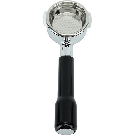 Eosnow Kaffee-Siebträger, 58 mm, E61, einlagiger Filter, bodenloser Hand-Siebträger für Heimcafés, C2, Kunststoff, Schwarz