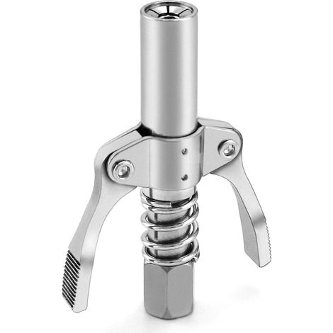 2 punte per pistola per grasso, attacco G a doppia impugnatura da 1/8" NPT 10000 PSI, adatto per ingrassatori standard M6/M8/M10/M12/M14