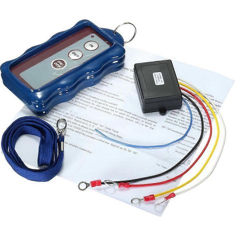 Universelles drahtloses Fernbedienungsset für 12V 433MHz 15m (50ft) Seilwinden, kompatibel mit Jeep, LKWs, ATVs, SUVs, Fahrzeugen und Anhängern. (1/5)