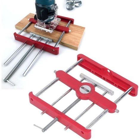 Accesorio para fresado de espigas, posicionador de punzones, broca ovalada para madera, kit de sistema L, posicionador de punzones para máquinas de grabado, posicionador para carpintería