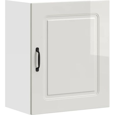 Maison Exclusive - Pensile da cucina Kalmar in Legno Multistrato Bianco Lucido