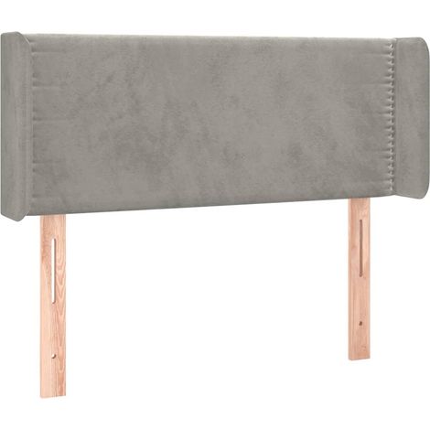 Maison Exclusive - Kopfteil mit Ohren Hellgrau 83x16x78/88 cm Sam (1/5)