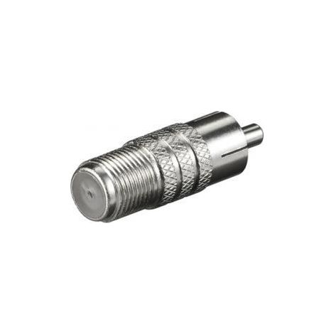 Adaptateur Tv-Sat Fiche-F femelle-Rca mâle