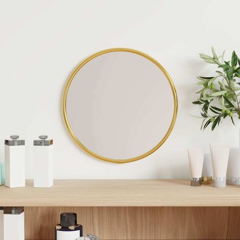 Miroir mural Doré Ø 20 cm Rond (1/5)