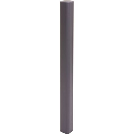 [NEUWERTIG] Alu-Pfosten Savoie-WPC-Zaun, Pfeiler Pfahl, Stecksystem 98cm, grau