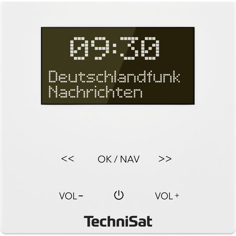TechniSat DIGITRADIO UP 55, weiß Steckdosenradio DAB+, UKW Bluetooth® Inkl. Lautsprecherbox, Weckfu (1/5)