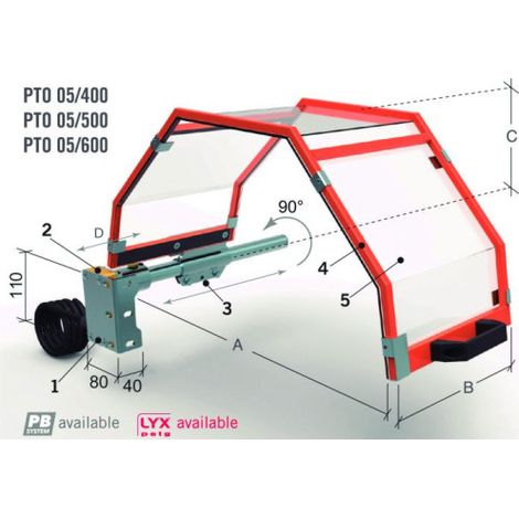 Protector torno PTO 05/400
