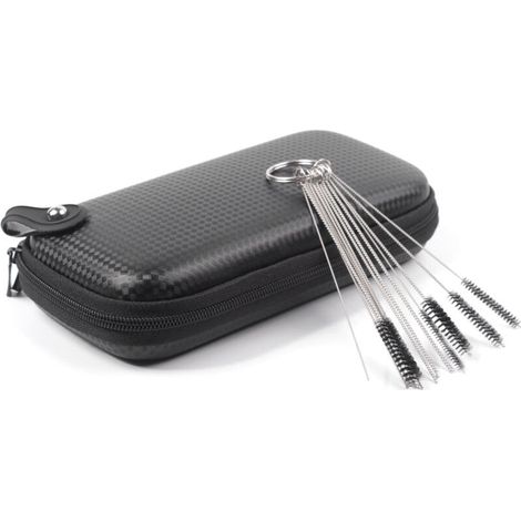 Zoternen Paquet de 10 outils de réglage du carburateur + kit de nettoyage du boîtier de transport + tube de carburant pour moteur de carburateur commun à 2 cycles (1/5)