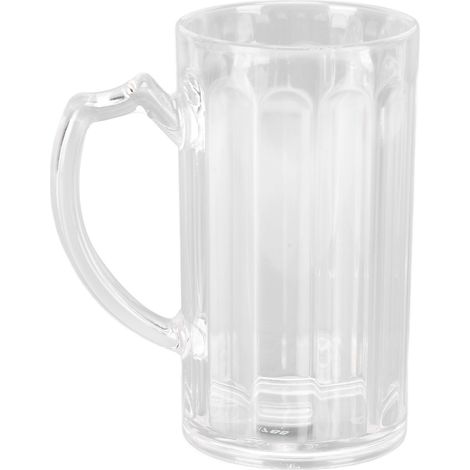 Chope à bière 500 ml grande capacité, écologique, avec poignée confortable, légère et portable (1/5)