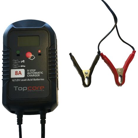 Cargador de batería 6-12V 8A Topcore Automatic Charger