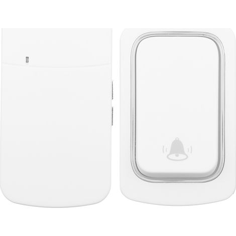 Sonnette de porte autonome avec télécommande sans fil et 38 musiques