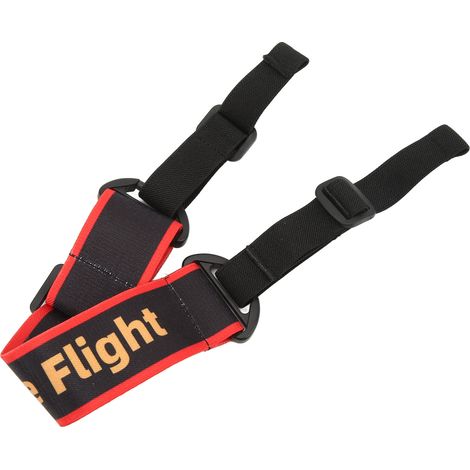 Bandeau de protection pour lunettes de drone DJI, noir et rouge, double attache, sécurité renforcée. Compatible avec les drones DJI. (1/5)