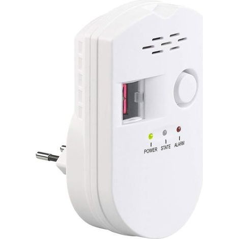 Erdgasdetektor: Mehrgasdetektor mit Stecker für Erdgas und Flüssiggas, 85 dB (Gassensor) (1/5)