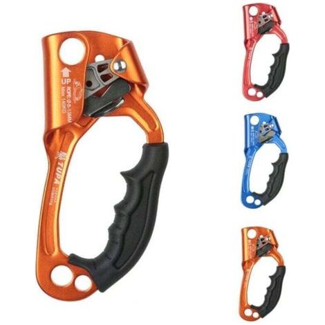 BARKBUSTERS Ascendeur d'escalade, poignée ascendante, outil de corde d'escalade, équipement d'escalade et d'arboriculture, matériau en alliage d'aluminium-magnésium forgé à chaud, adapté à 8-12 mm/Ora (1/4)