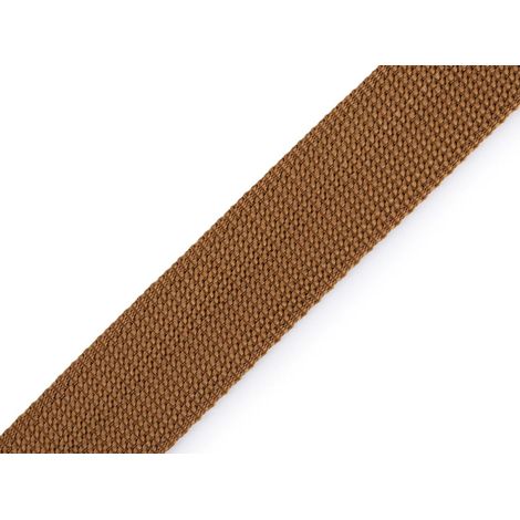 Sangle en polypropylène, Largeur 30 mm, Longueur 25 mètre, épaisseur 2mm, Sac à Dos Corde Meuble Chaise mercerie vêtement, Beige foncé