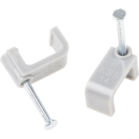 Clip serre-câbles à clouer, Ø max 6mm en PE ( Prix pour Boîte de 100 )