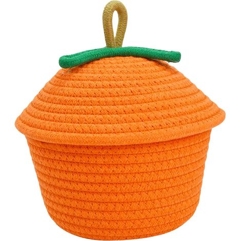 Panier de rangement tissé pour petits objets, organisateur créatif pour jouets amusants, panier à fruits pour plan de travail,(13 cm x 13 cm x 13 cm) (1/5)