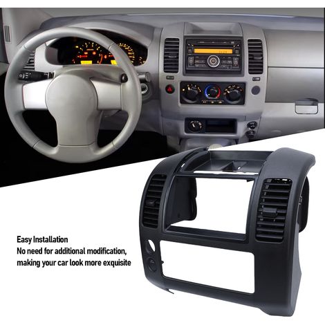 Habitacle de tableau de bord pour Nissan Frontier 2005-2020 - Enjoliveur central console ABS noir - Remplacement 68259-ZP16C (1/5)