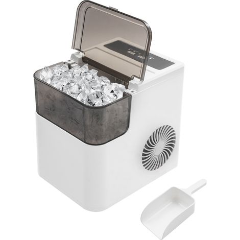 Machine à Glaçons Comptoir - Machine a Glacons avec Cuillère à Glace - 1,4 L - Production Rapide 12kg/24h & Glaçons en 8 Min - Idéale pour Canicule, Cuisine, Bar et Bureau (1/5)