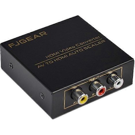 Convertisseur AV vers HDMI FJ-AH1308 avec fonction de mise à l'échelle automatique (1/4)