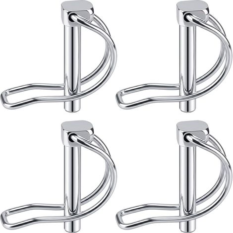 Goupille de Verrouillage 8x50mm - 4x Goupilles Clip Tube, Goupille Pliante D, Goupilles Pliantes 8mm, Pliante, Sécurité, Inox, pour Ferme Pelouse Jardin (1/5)