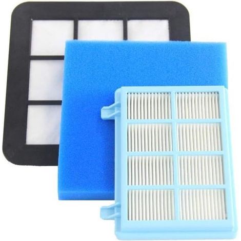 Filtres aspirateur compatibles Philips PowerPro Compact FC8010/01, FC9331/09, FC9332/09, pièces FC8010 (1/5)