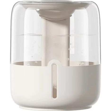 Humidificateur grande capacité de 6,8 L avec alimentation USB, double brumisation, veilleuse et affichage numérique-Beige (1/3)