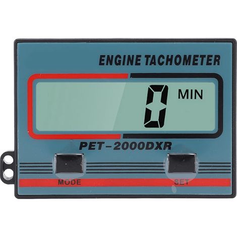 Tachymètre Numérique, Tachymètre Inductif Portatif pour Tronçonneuse 100 à 30 000 Tr/min avec écran LCD et Design, pour Moteurs 2 Temps 4 Temps, Tondeuse à Gazon, Tronçonneuse, (1/5)