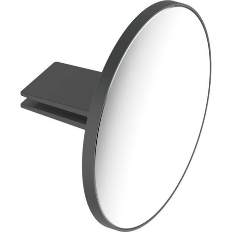 Keuco Royal Modular 2.0 Kosmetikspiegel 800900000000200 3-fach Vergrößerung, Ø 149 mm, unbeleuchtet, zum hinstellen oder anklemmen, anthrazit (1/2)