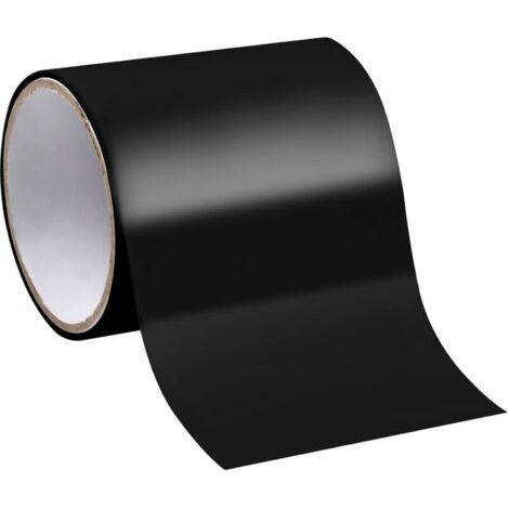 Ruban de Réparation Etanche, 10cm x 1.5m Ruban Adhesif Anti-Fuites de Reparation pour Tuyau, Piscine, Seau, Non Extensible (Noir) (1/4)
