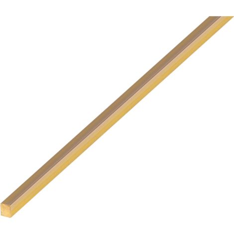 ALBERTS Vierkantstange, Messing, LxBxH 1000 x 6 x 6 mm (1/3)