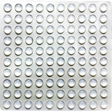 Lot de 100 tampons en Caoutchouc Autocollants - Transparent - 8 mm - Isolation Acoustique - Antidérapants - pour Portes, armoires, Meubles (8 mm) (1/5)