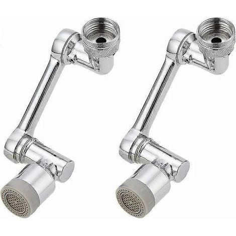 Rallonge de robinet - Rallonge de robinet rotative à 1080° - Tête de robinet - Douchette de rallonge de robinet - Aérateur de robinet - Accessoires de robinetterie - Jet (1/4)